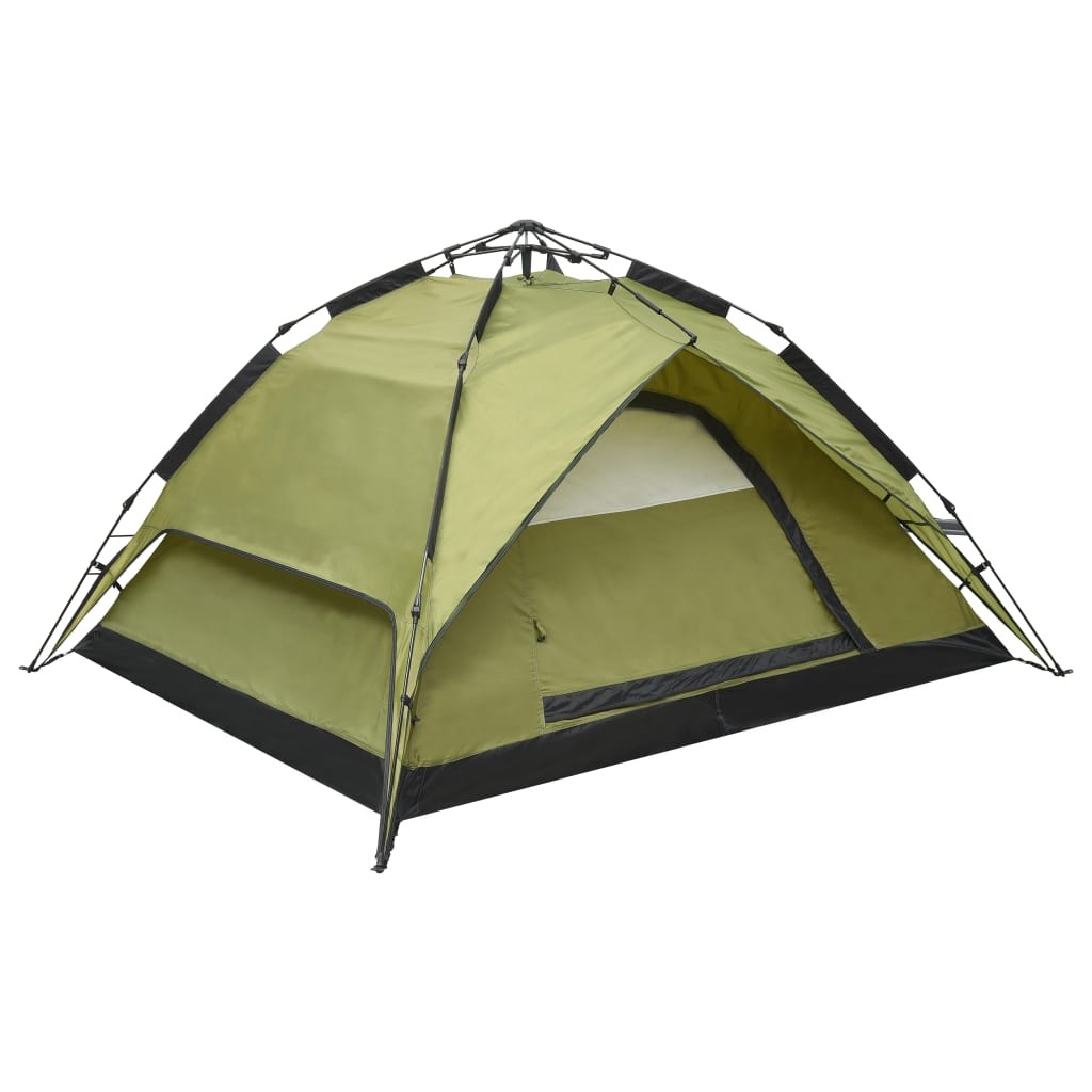 Pop-Up Camping Tent 2-3 Person 240x210x140 cm Green